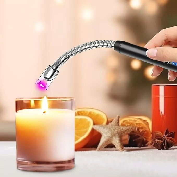 Electric - lighter Rechargeable Kitchen Lighter - Stove Long Neck Arc 360ยฐ Flexible Lighter