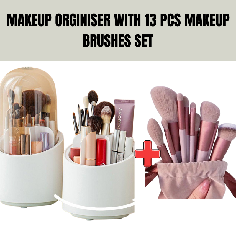 360° Rotating Makeup Organizer