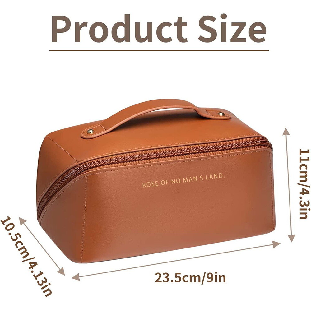 Leather Travel Makeup Bag Pakistan - Waterproof COD | AR Merchant