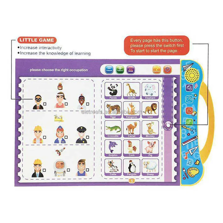 Kids Interactive Learning Book (Age 3+)
