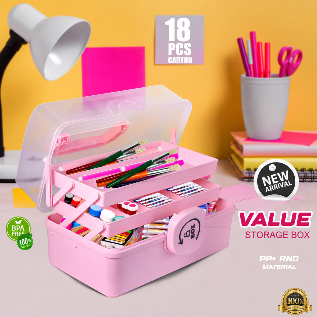 Medicine & Cosmetics Storage Organizer Box Pakistan - COD