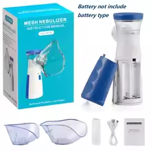 Compact Mesh Nebulizer โ Portable Inhaler for Home & Travel