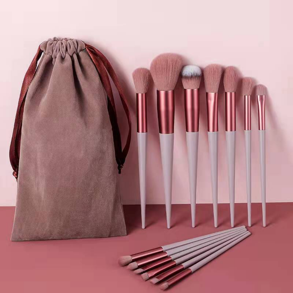 13-Piece Makeup Brush Set with Pouch