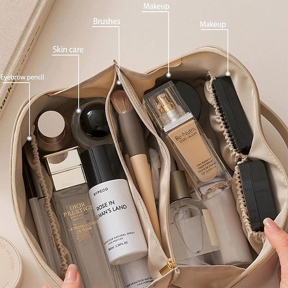 Leather Travel Makeup Bag Pakistan - Waterproof COD | AR Merchant
