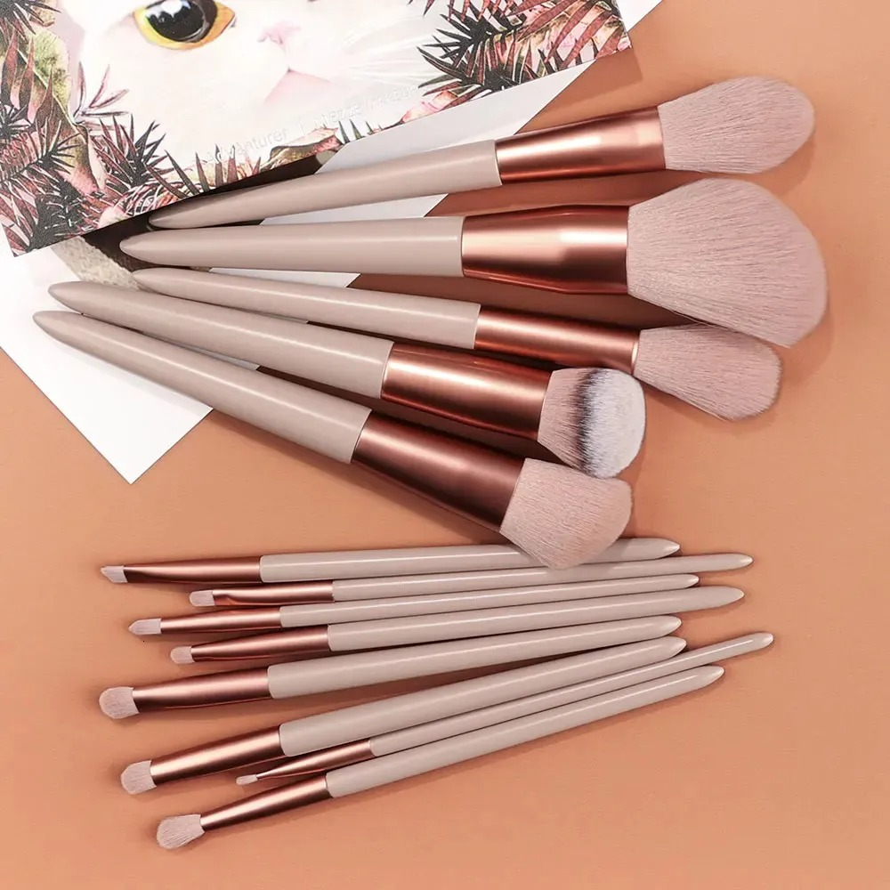13-Piece Makeup Brush Set with Pouch