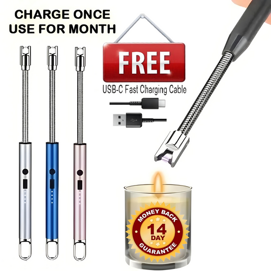 Electric - lighter  Rechargeable Kitchen Lighter - Stove Long Neck Arc 360° Flexible Lighter
