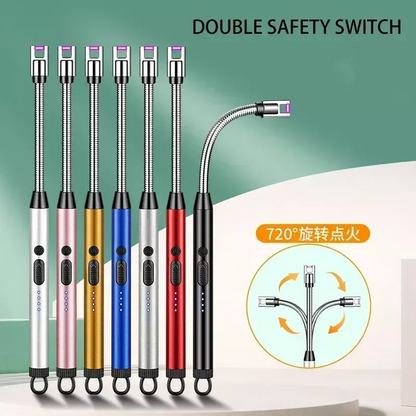 Electric - lighter  Rechargeable Kitchen Lighter - Stove Long Neck Arc 360° Flexible Lighter