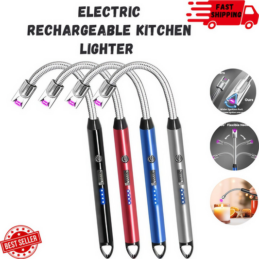 Electric - lighter  Rechargeable Kitchen Lighter - Stove Long Neck Arc 360° Flexible Lighter