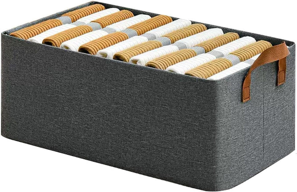 Foldable Wardrobe Storage Box with Handles and steel rode