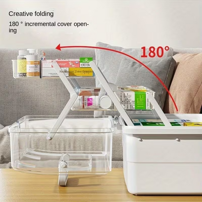 Family Emergency Medicine Organizer Box
