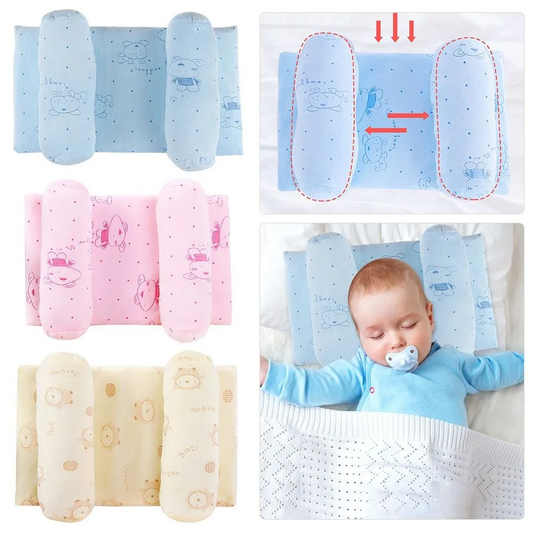 Adjustable Baby Head Shaping Pillow – Anti-Flat Head Support for Newborns
