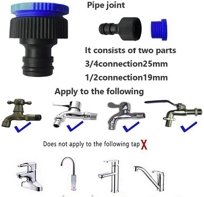 Expandable Garden Hose with 7-Pattern Spray Nozzle 100ft