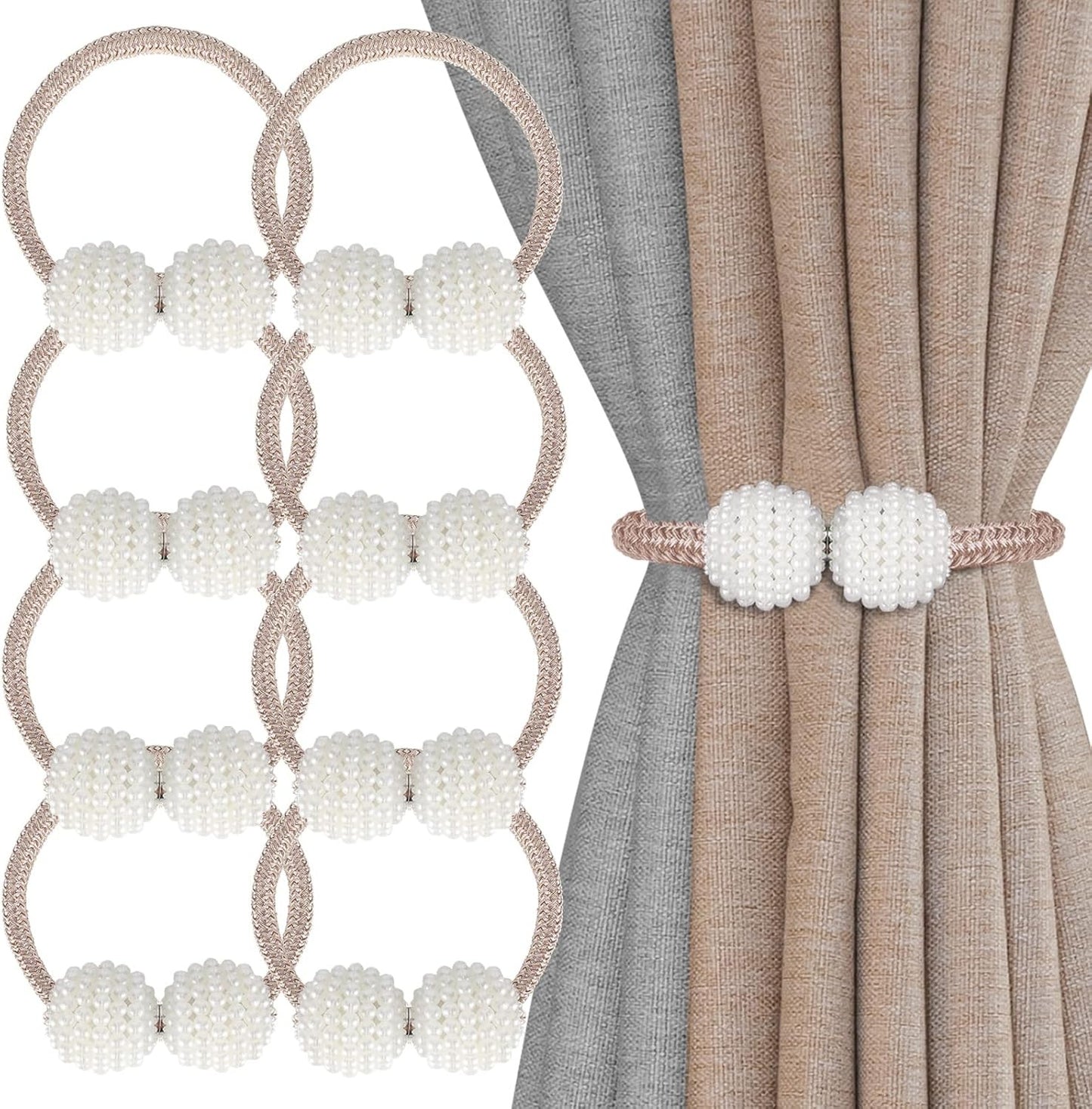 Magnetic Curtain Tiebacks Pakistan - Pearl Holdbacks COD Available