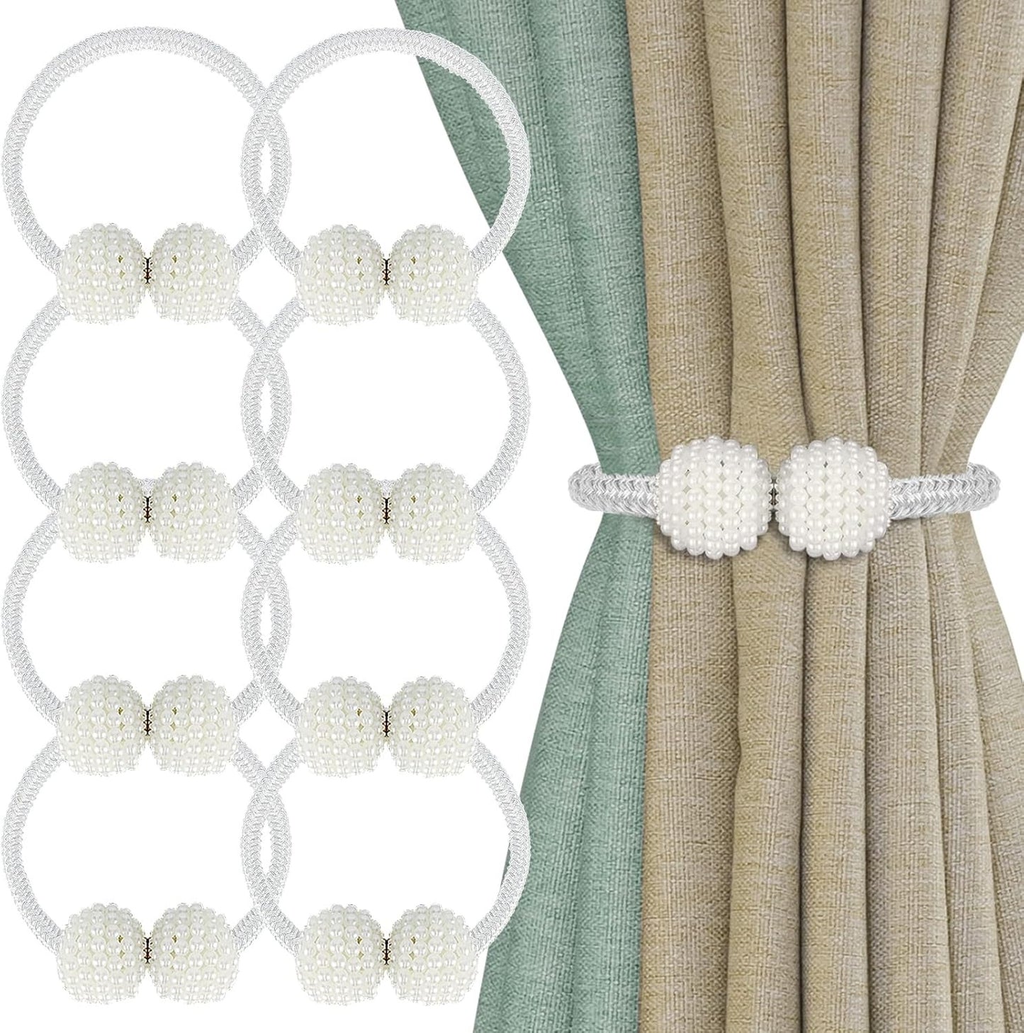 Magnetic Curtain Tiebacks Pakistan - Pearl Holdbacks COD Available