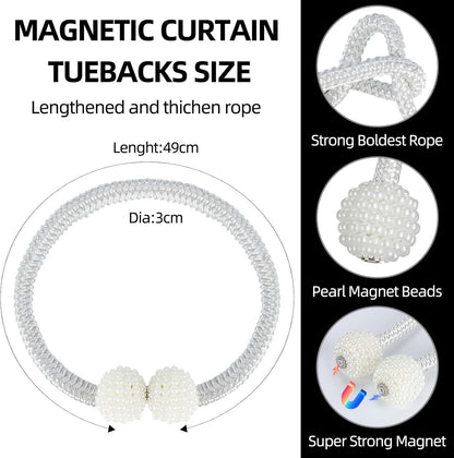 Magnetic Curtain Tiebacks Pakistan - Pearl Holdbacks COD Available