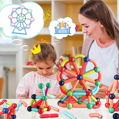Magnetic Building Sticks Toy Set for Kids