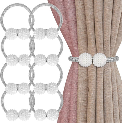 Magnetic Curtain Tiebacks Pakistan - Pearl Holdbacks COD Available