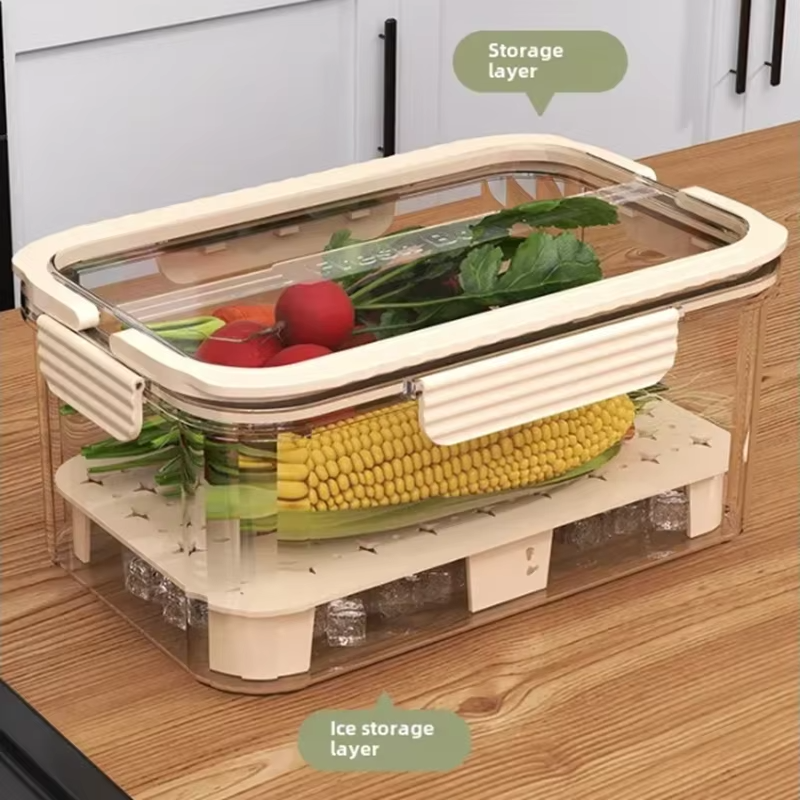 Easy to Carry Clear Food Container for Keeping Outdoor Meals Fresh