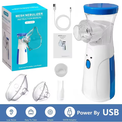 Compact Mesh Nebulizer – Portable Inhaler for Home & Travel