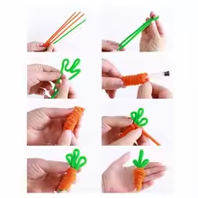 DIY Art & Craft Fuzzy Sticks (100 Pcs)
