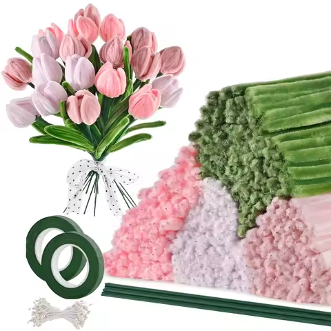 DIY Art & Craft Fuzzy Sticks (100 Pcs)